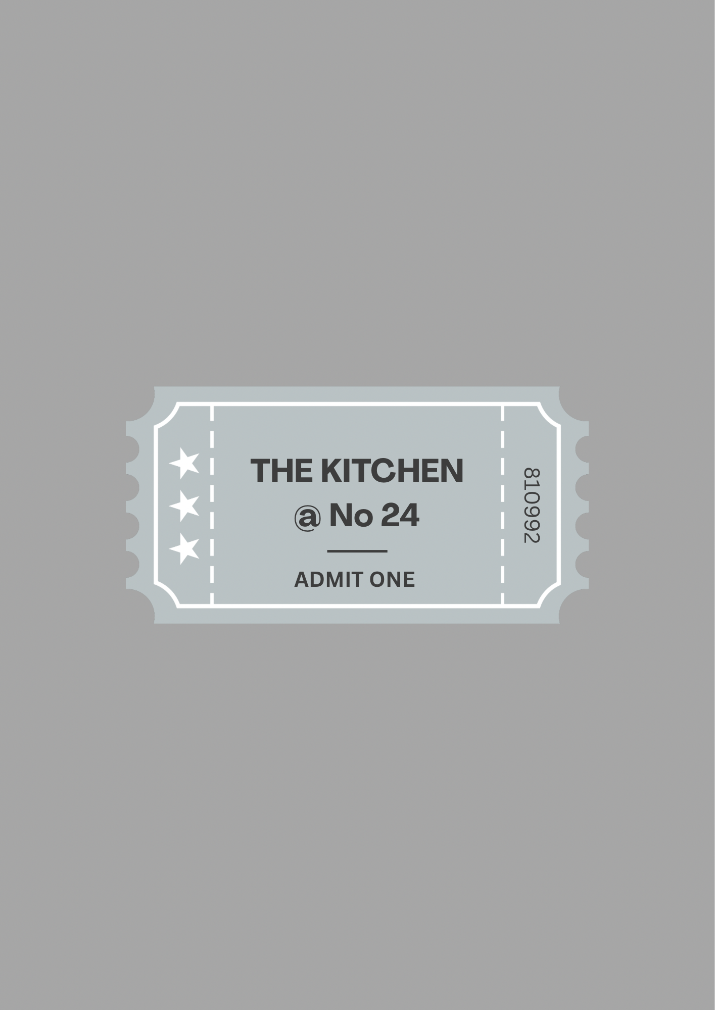 Cinema Ticket Kitchen Print
