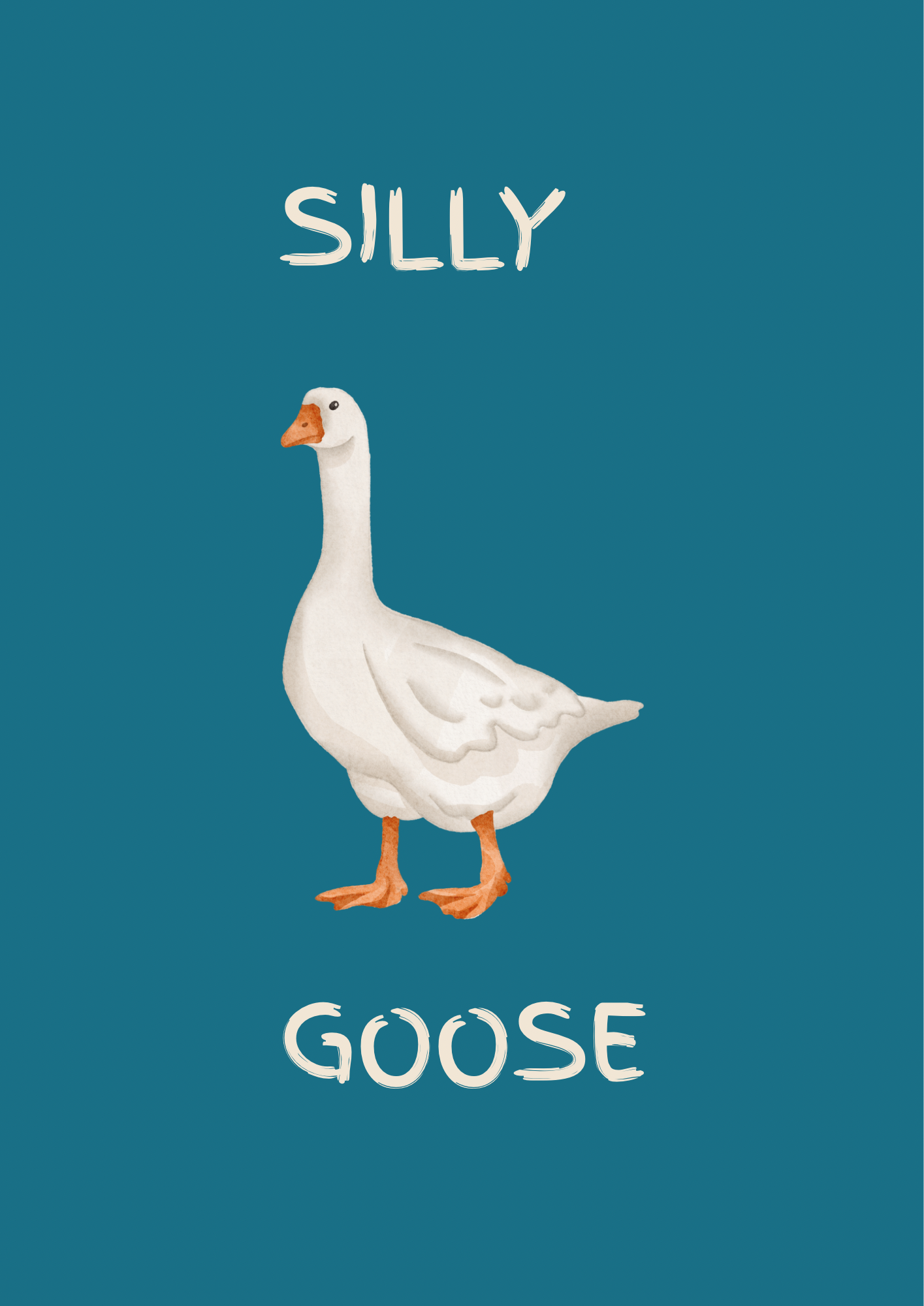 Silly Goose Wall Print