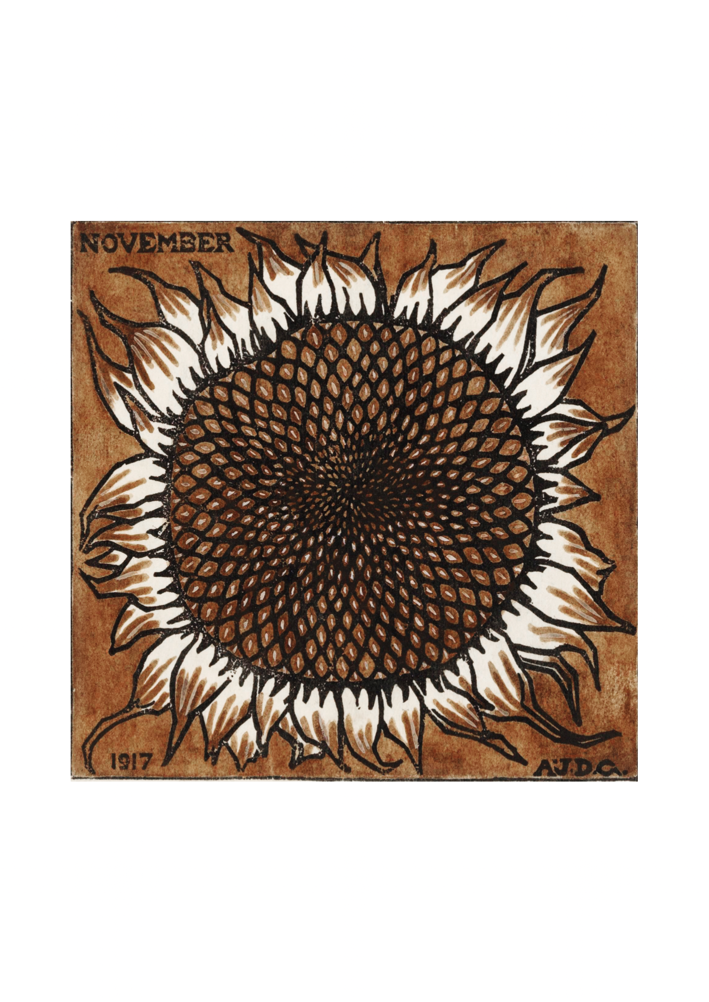 Sunflower Print, Julie de Graag