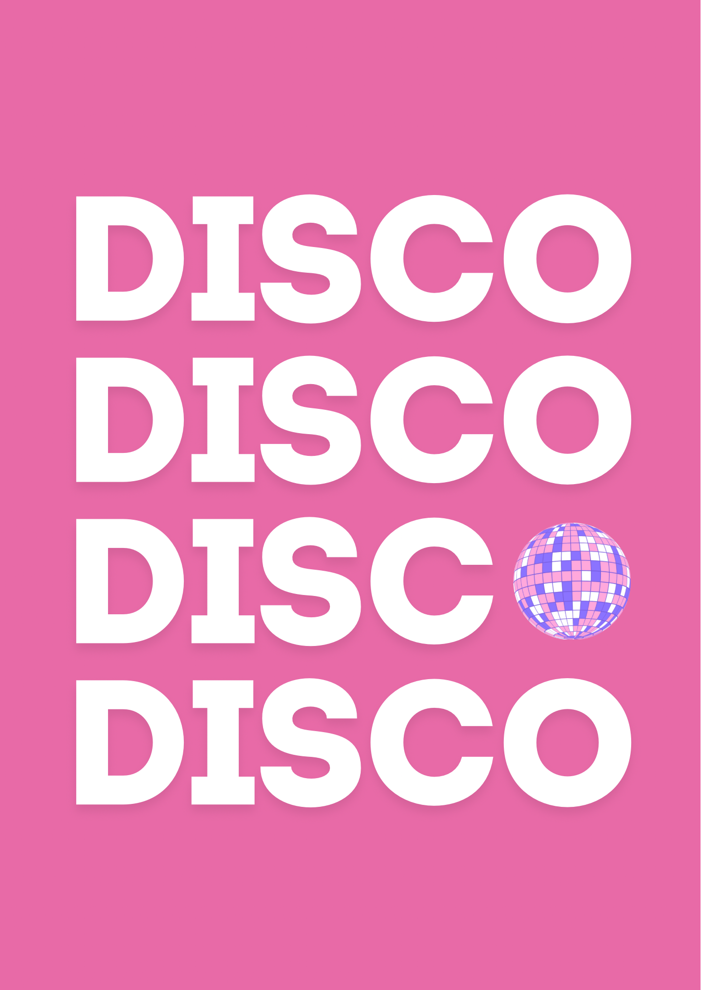 Disco Wall Print
