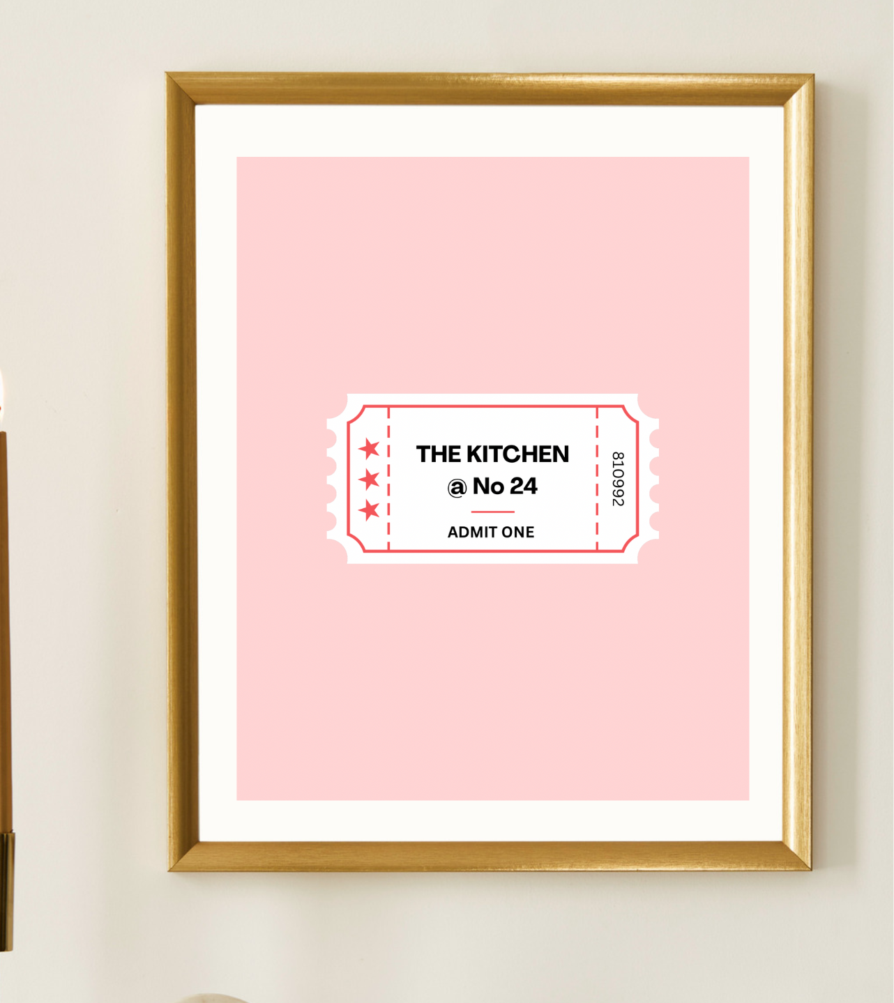 Cinema Ticket Kitchen Print