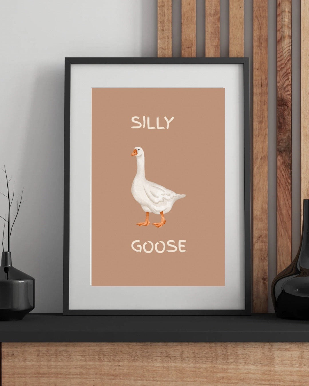 Silly Goose Wall Print