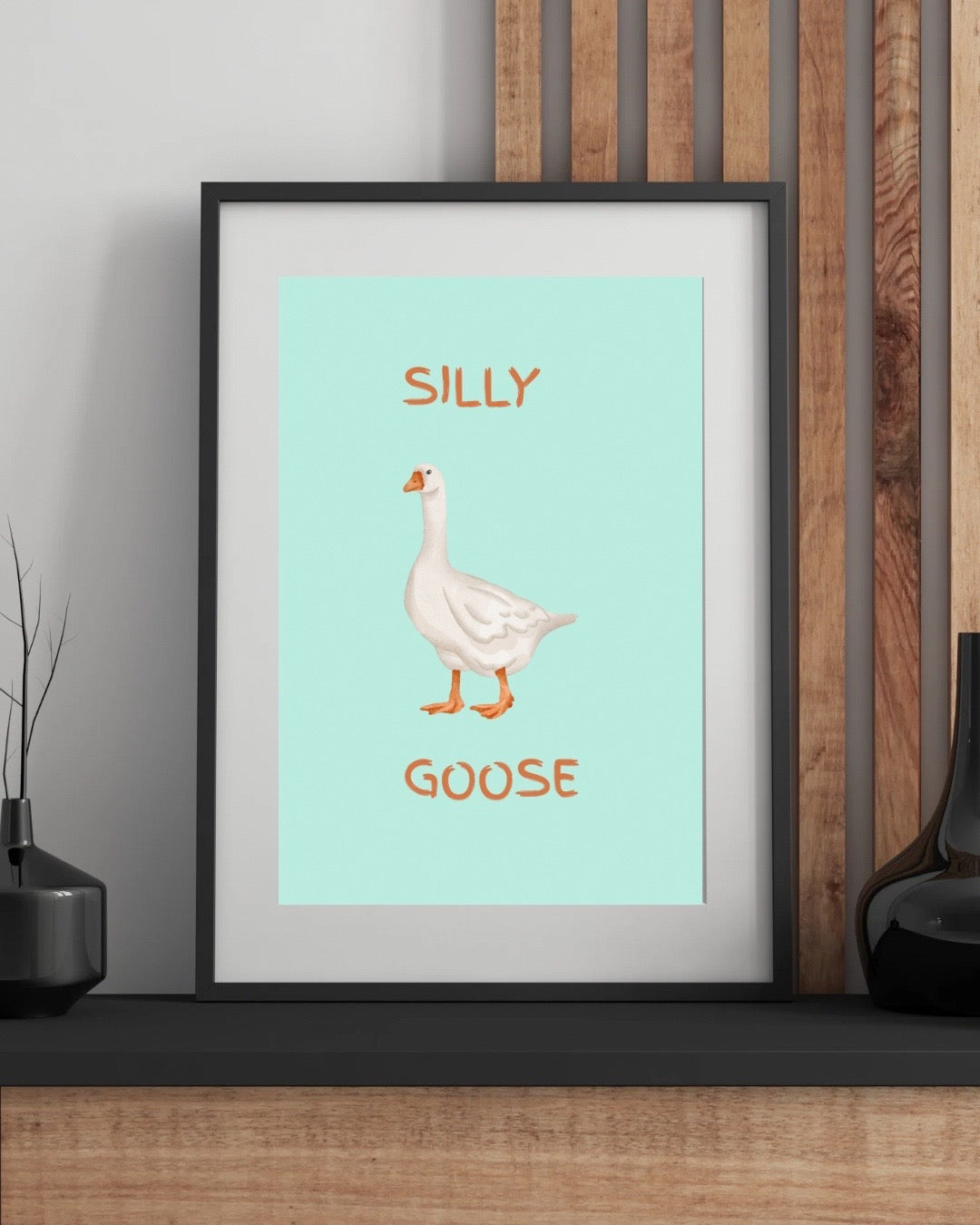 Silly Goose Wall Print