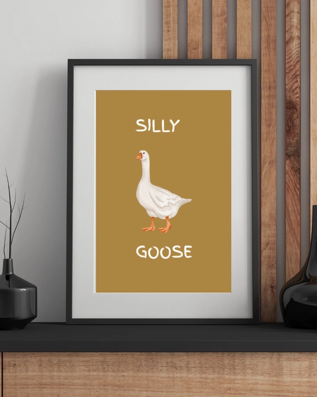Silly Goose Wall Print