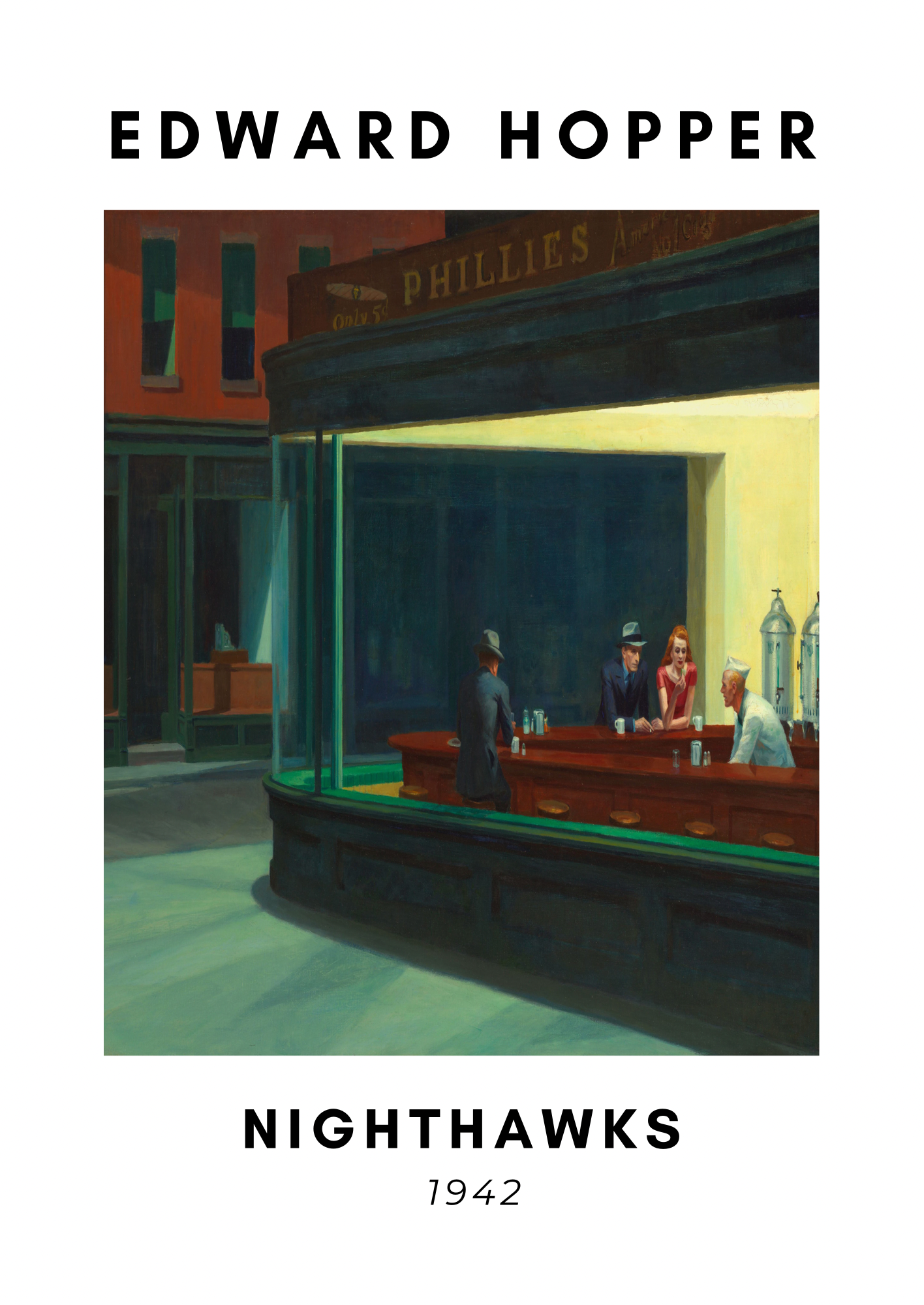 Nighthawks Print, Edward Hopper