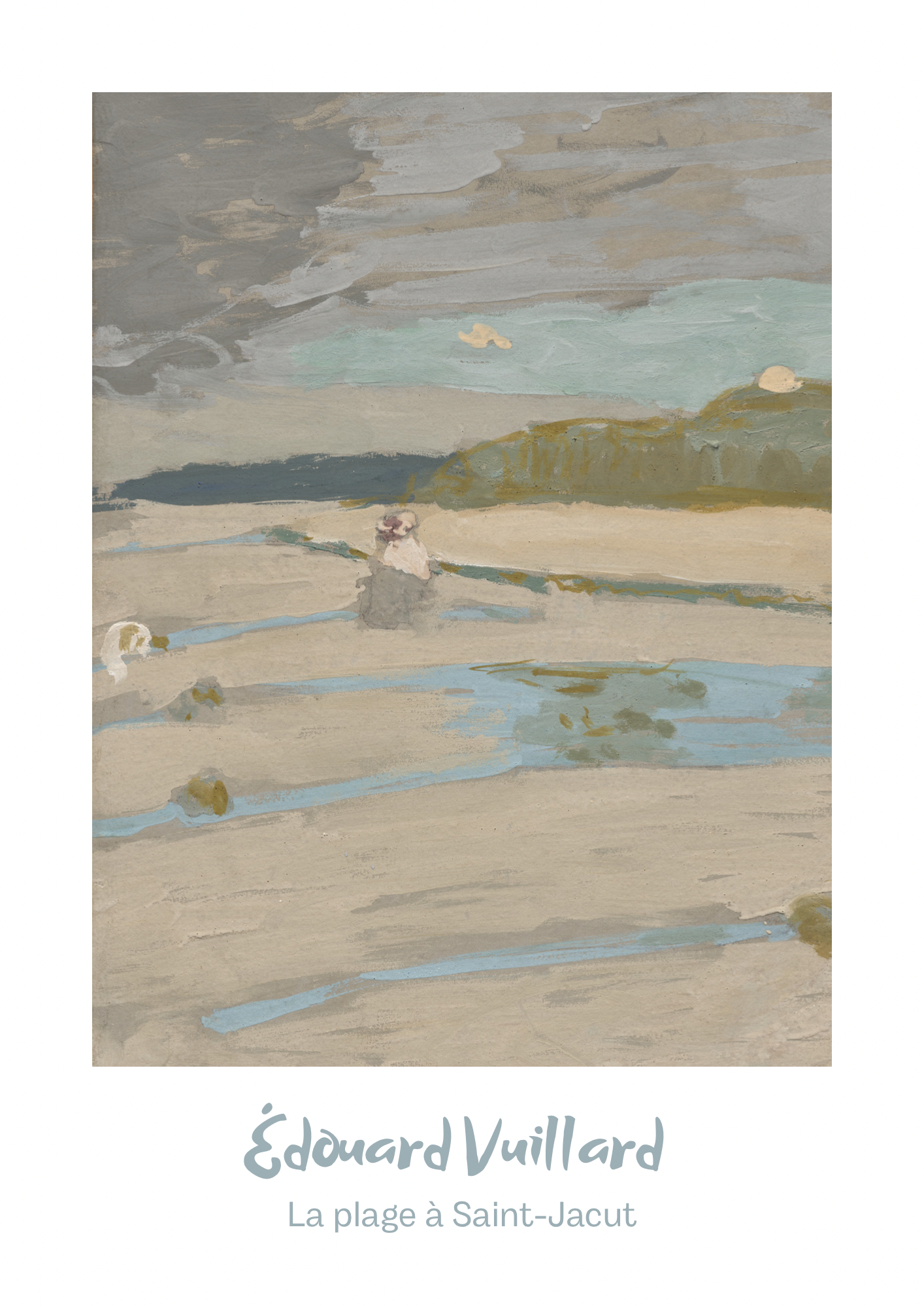 La plage à Saint-Jacut Print Édouard Vuillard