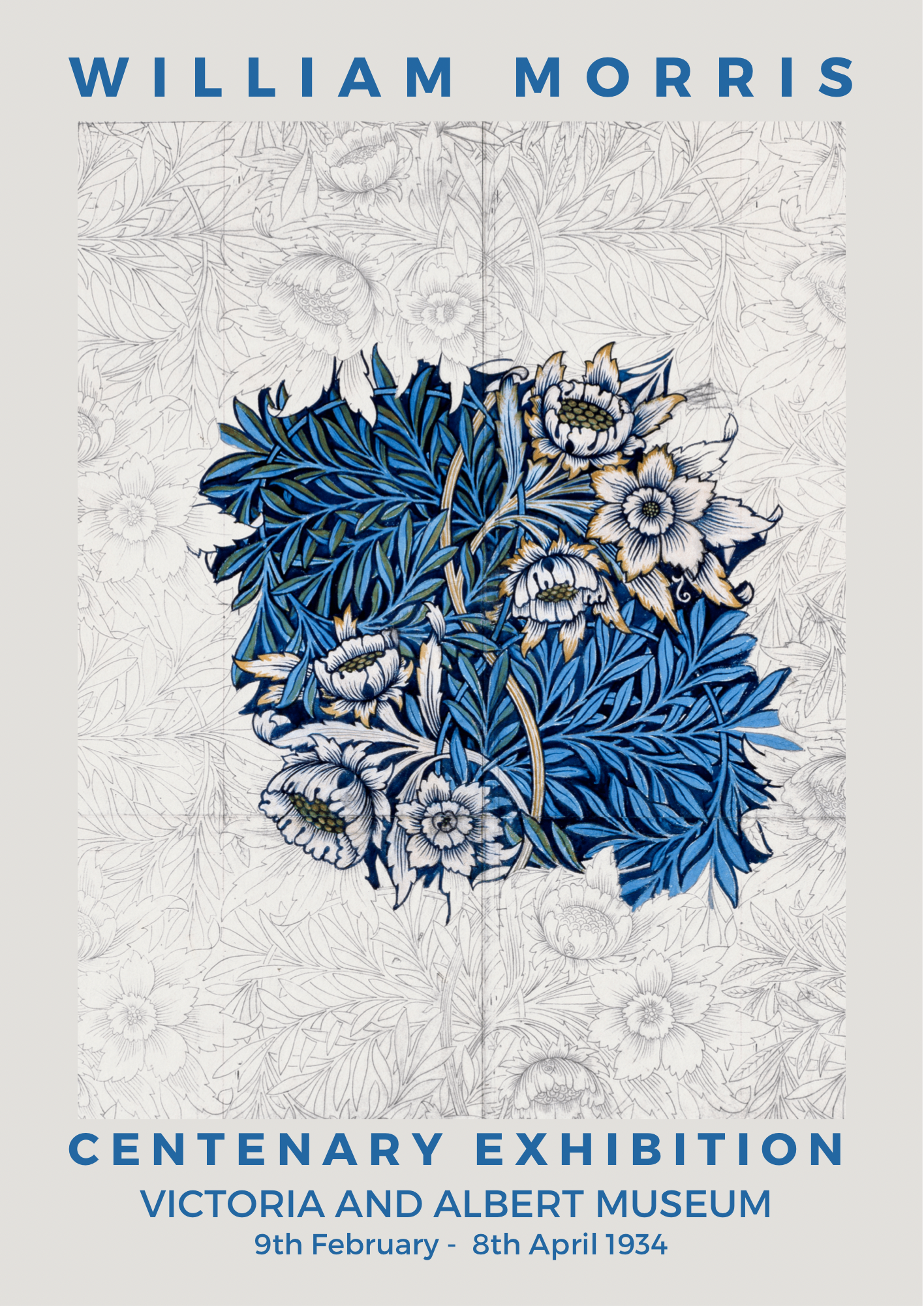 William Morris Print, Tulip and Willow Design