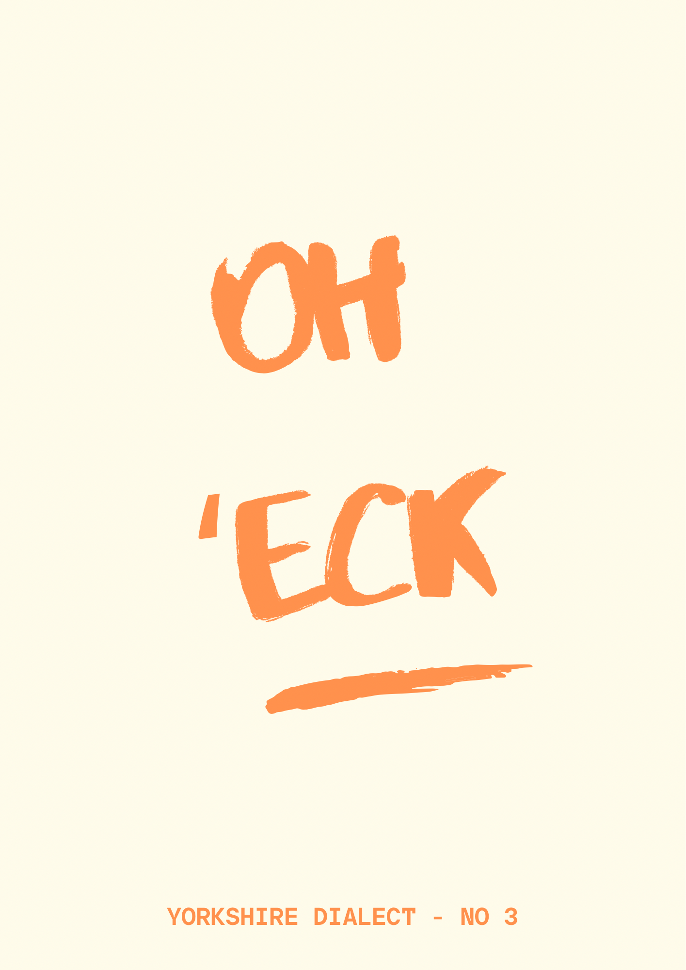 Yorkshire Dialect Print