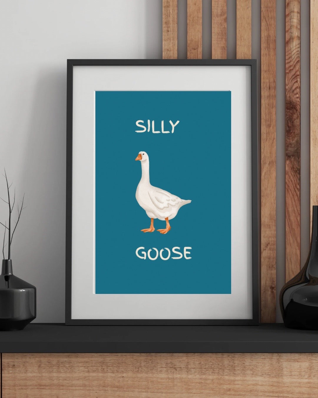 Silly Goose Wall Print