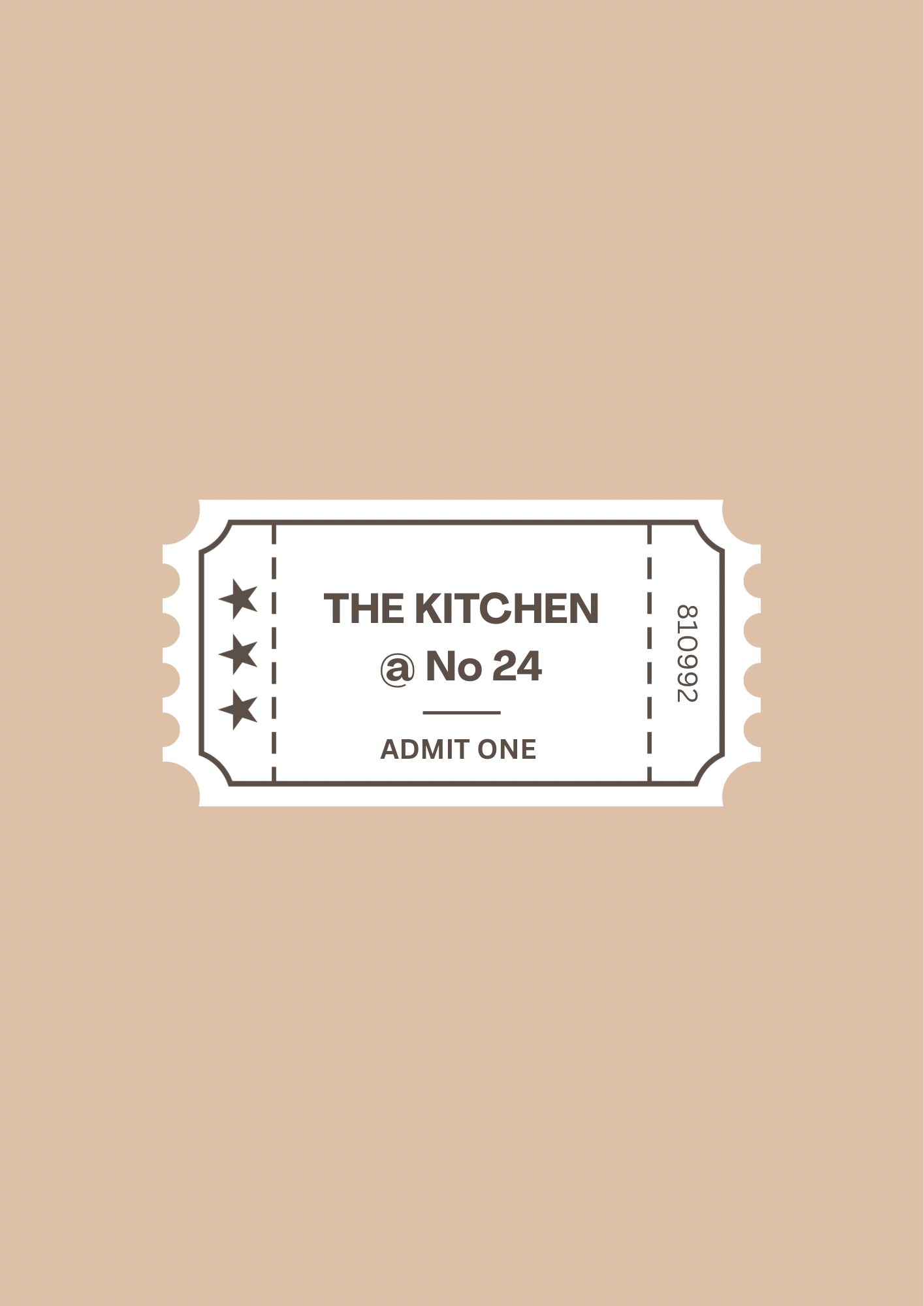 Cinema Ticket Kitchen Print