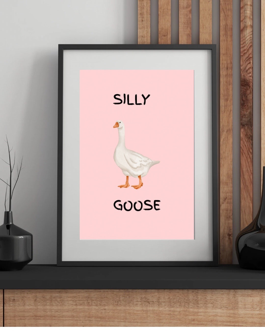 Silly Goose Wall Print