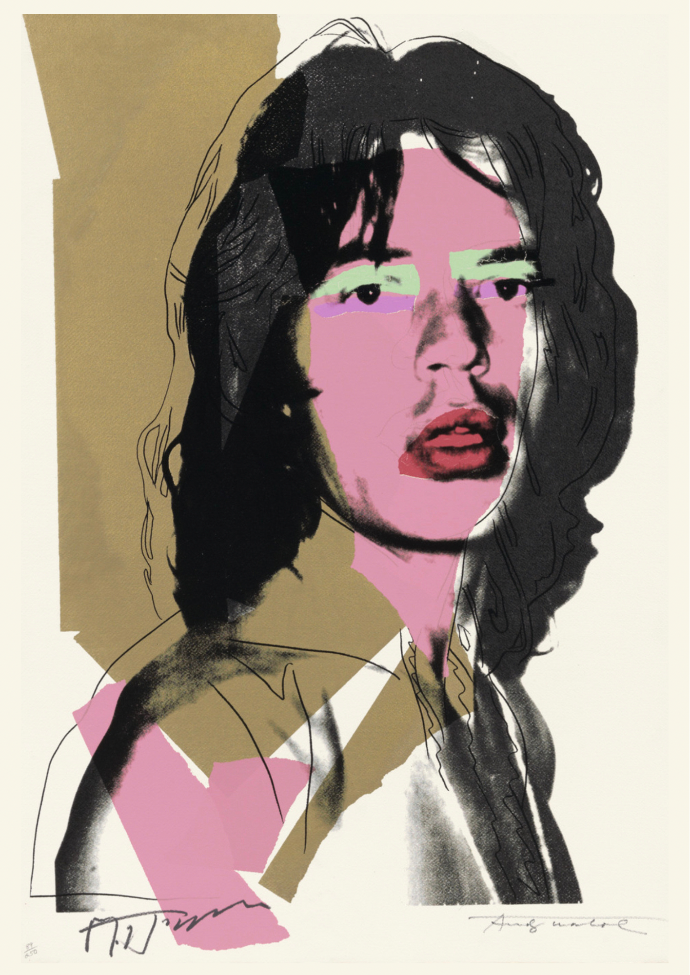 Andy Warhol, Mick Jagger Print