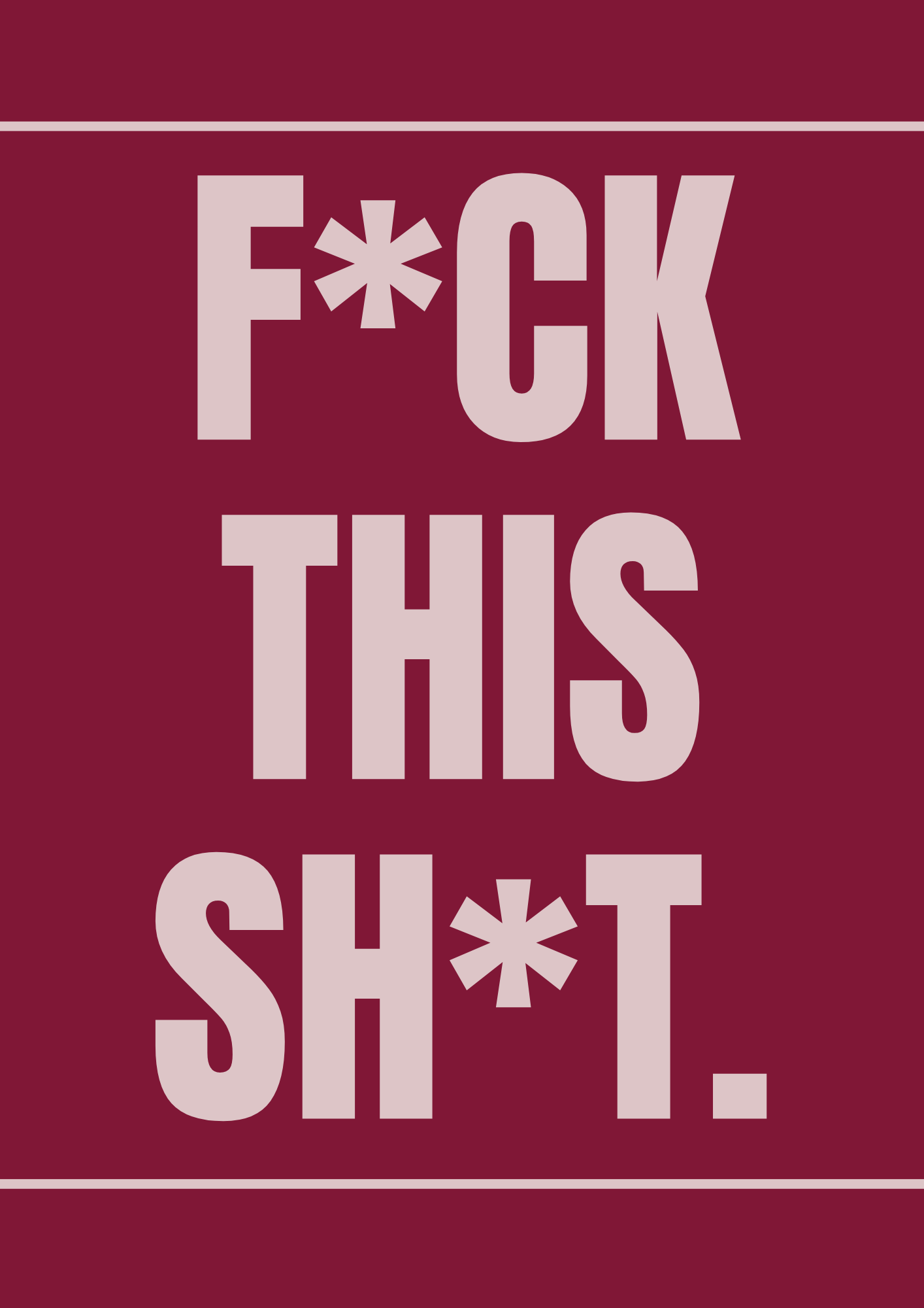 Funny Wall Print – Humorous A4 Poster | Colorful, Expressive Room Art