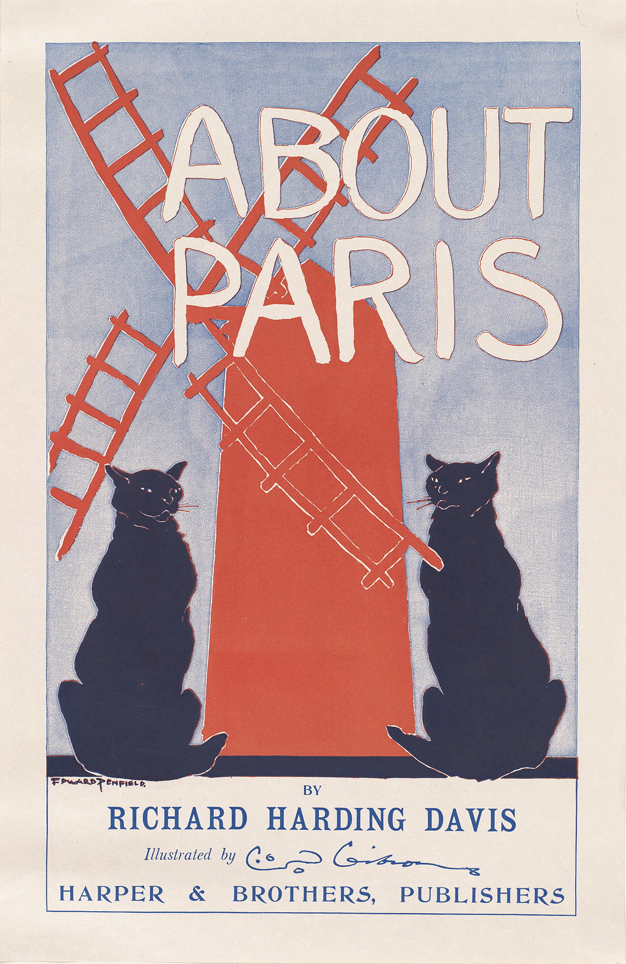 About Paris Vintage Print by Richard Harding Davis