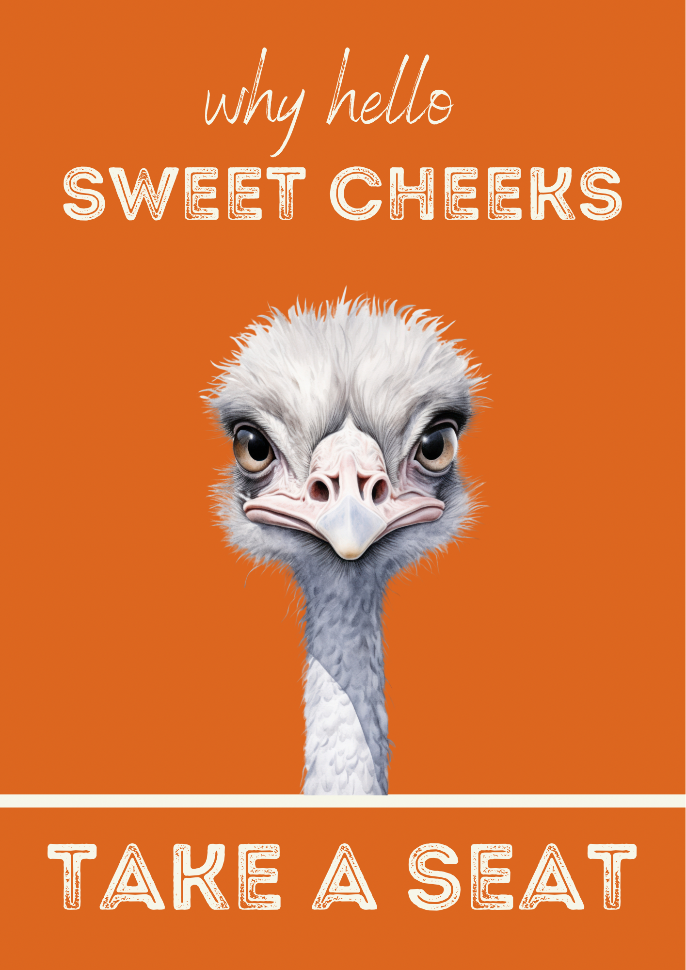 Hello Sweet Cheeks Print