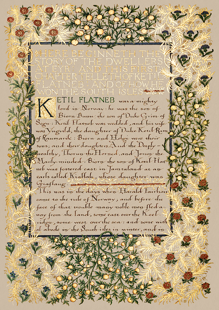 William Morris, The Story of the Dwellers at Eyr