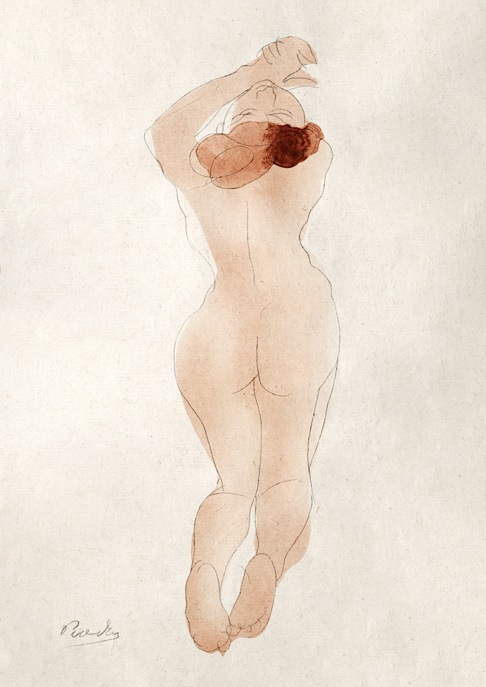 Auguste Rodin, Nude Print