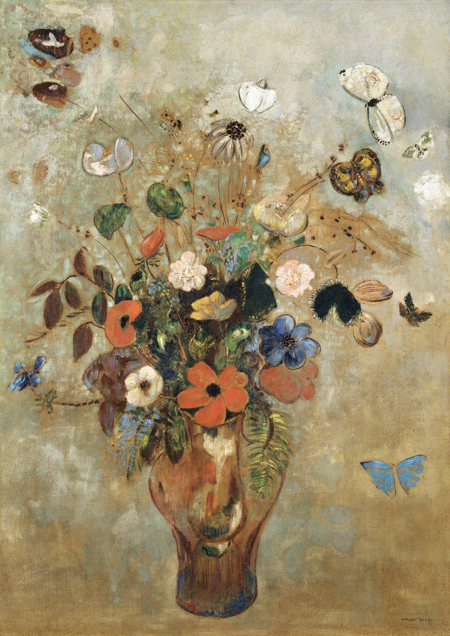 Odilon Redon, Vase of Flowers Print