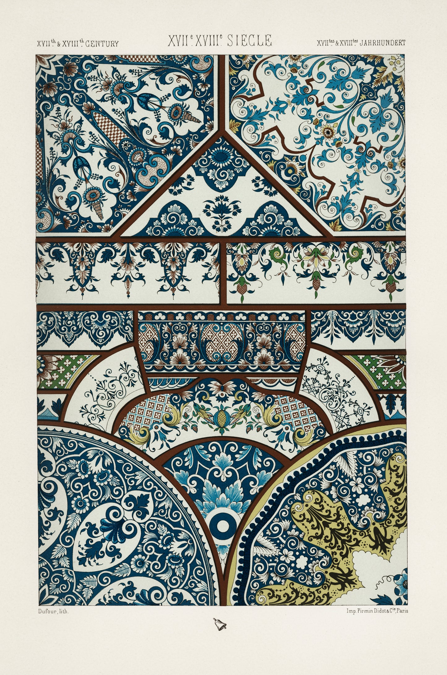 Vintage Lithographs 'L'ornement Print