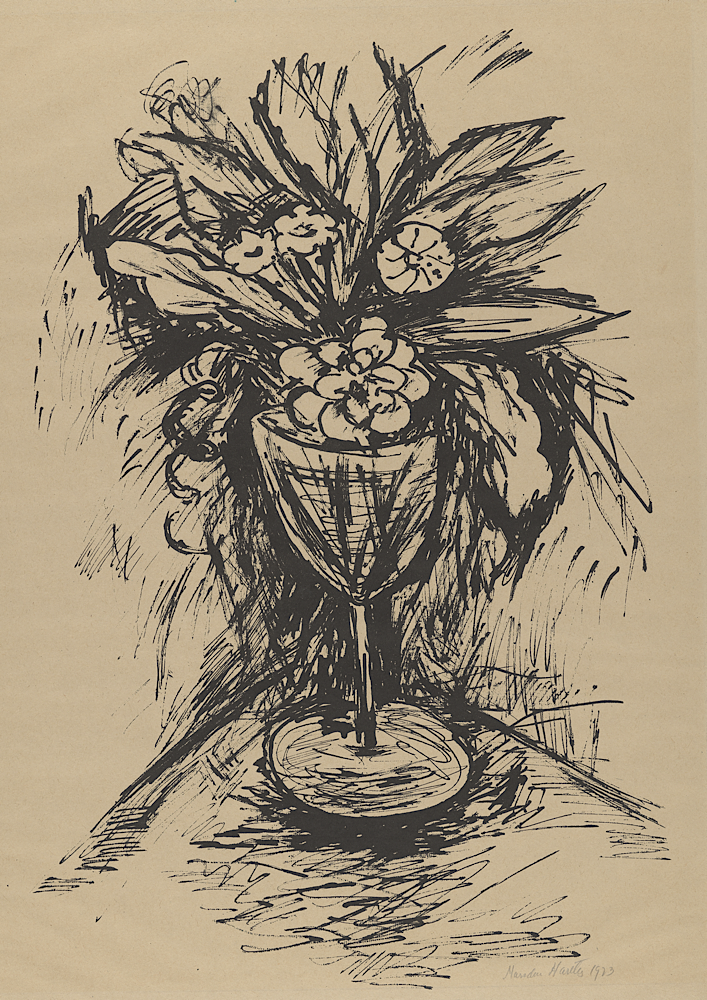 Marsden Hartley Goblet of Flowers Print