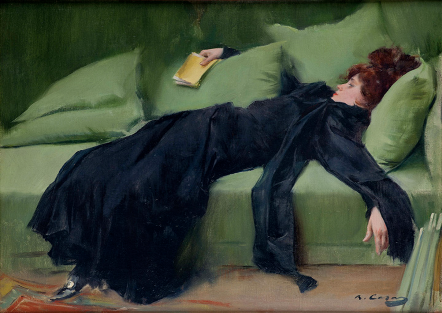 Ramon Casas, A Decadent Girl Print