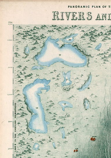 Rivers and Lakes of the World Print