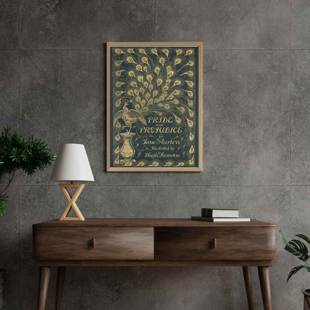 Pride and Prejudice Vintage Book Cover Print