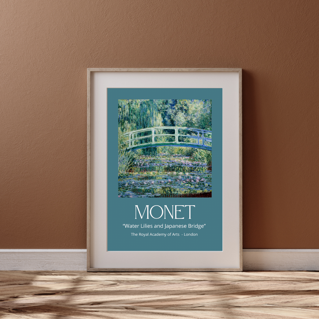 Water Lilies and Japanese Bridge Print, Claude Monet