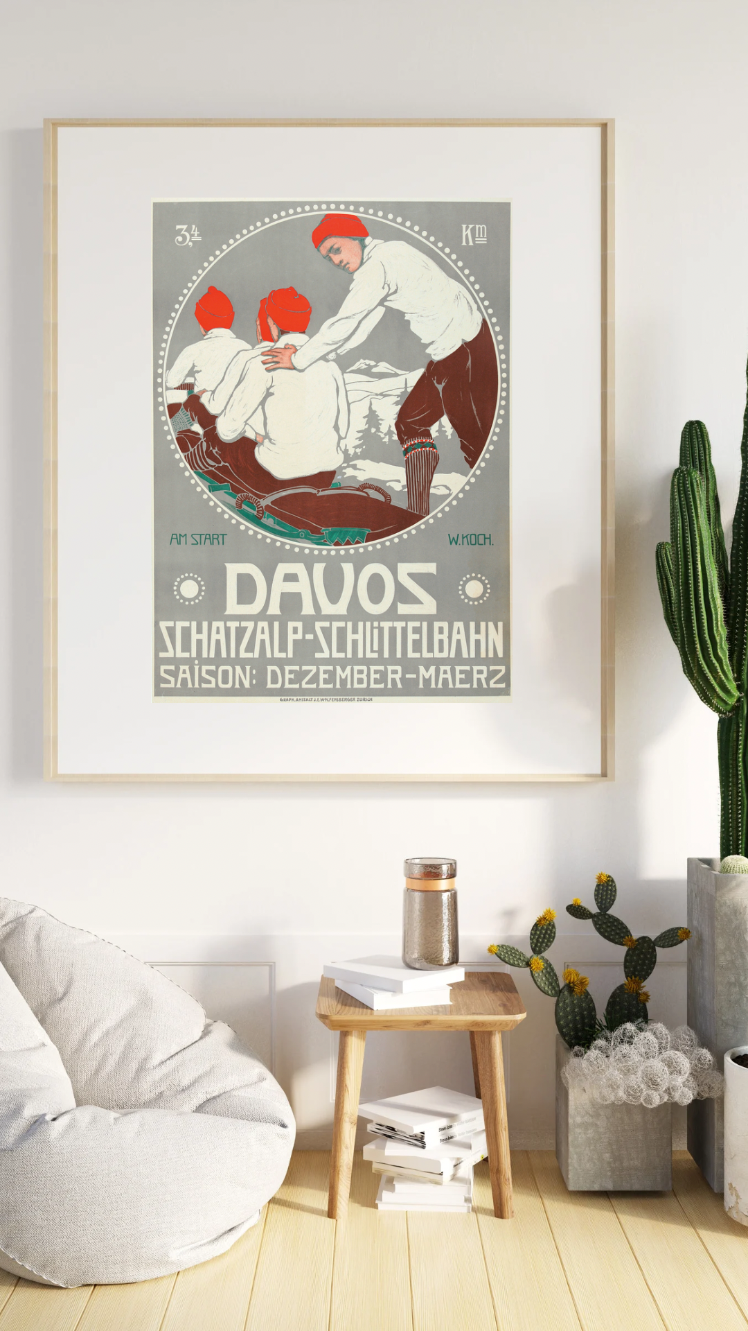Davos Vintage Print