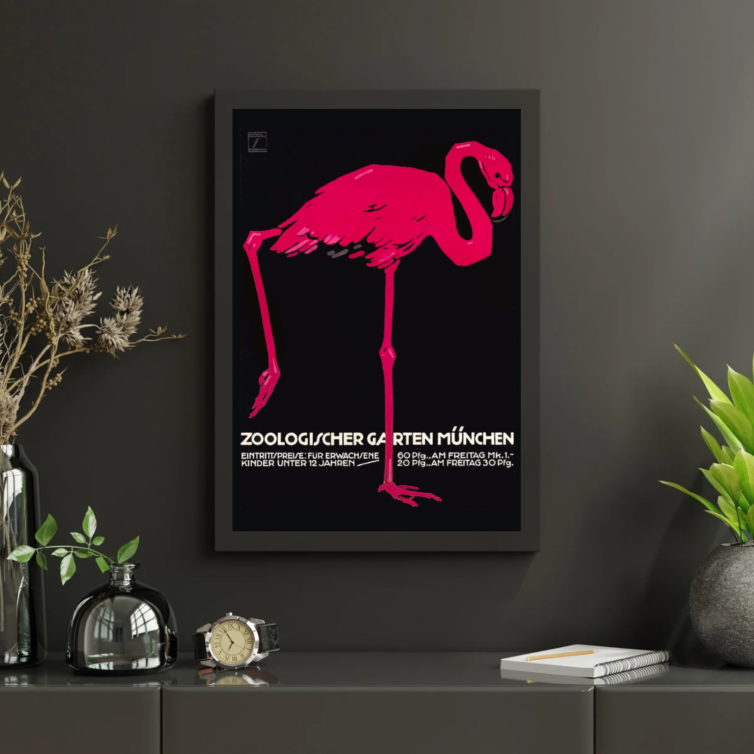 Vintage Zoo Print, Ludwig Hohlwein