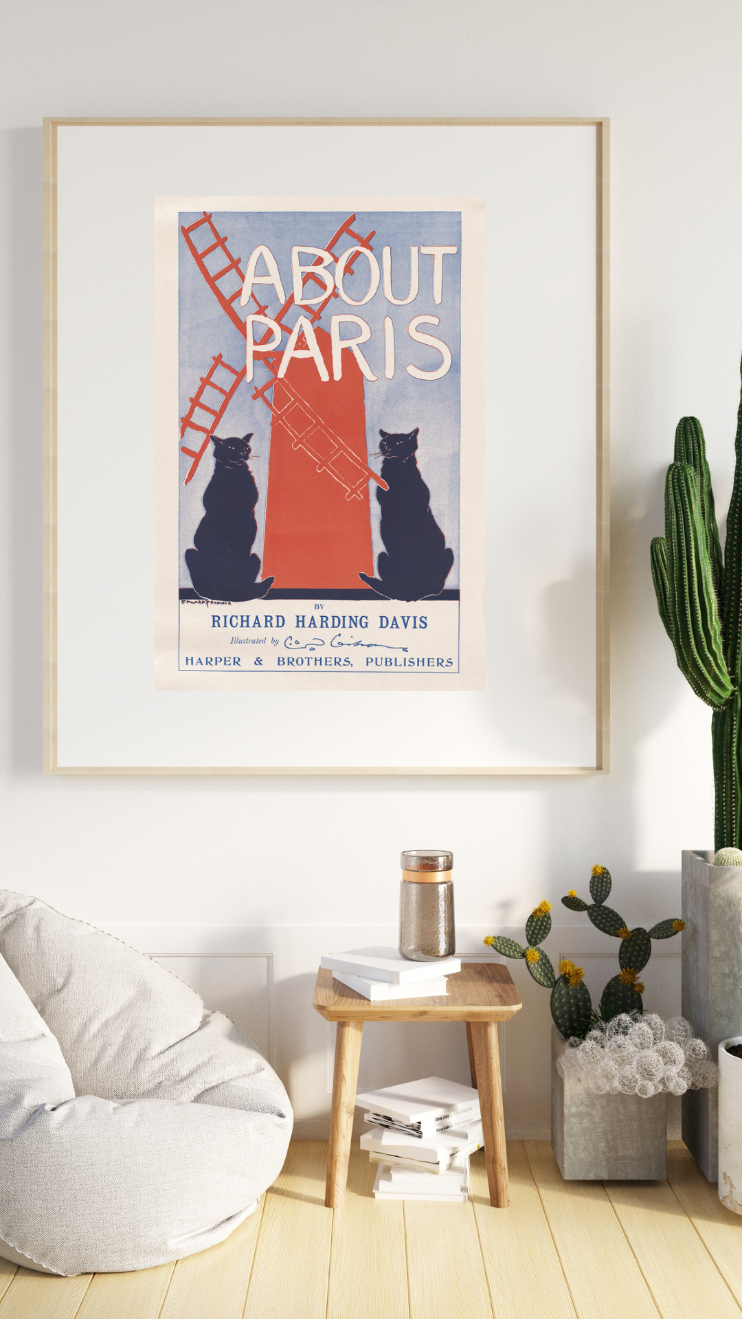 About Paris Vintage Print by Richard Harding Davis