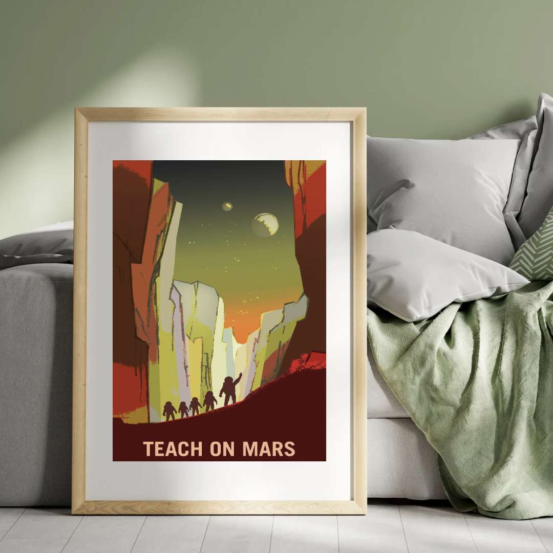 NASA Recruitment, Vintage Style Print