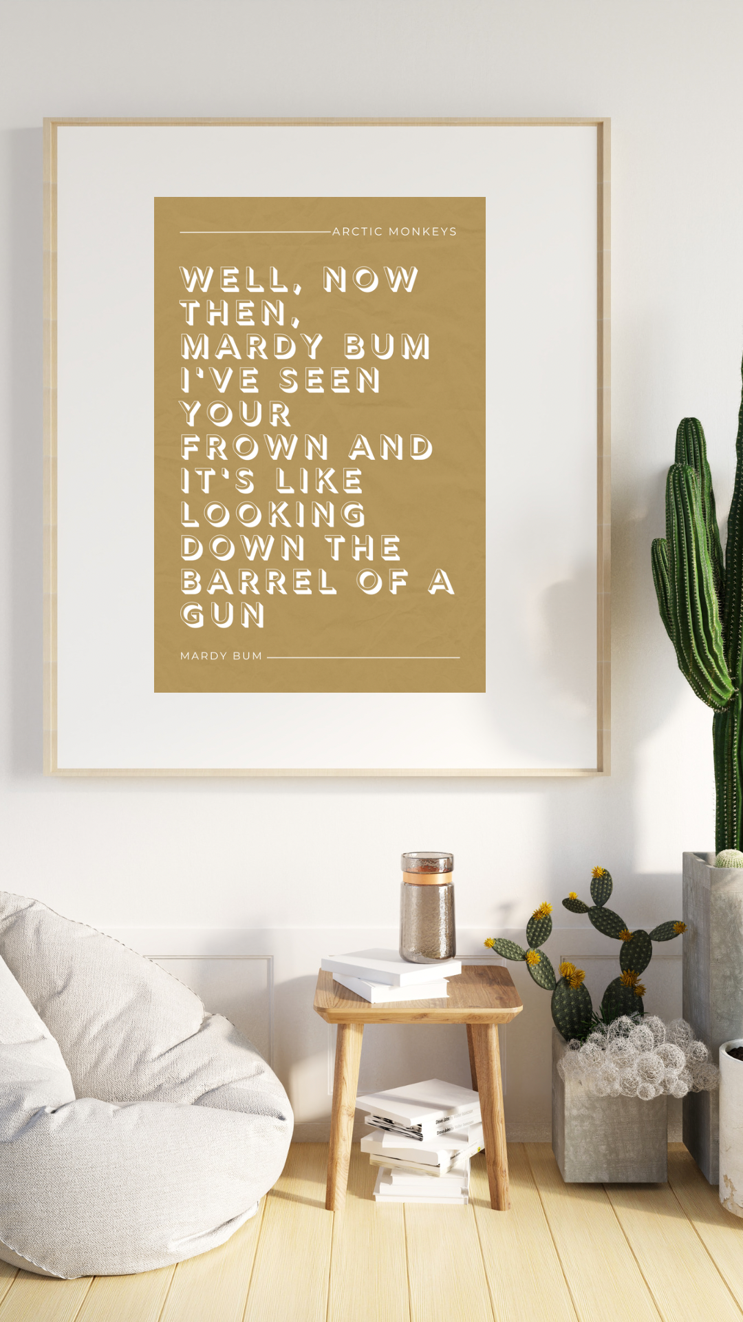 Arctic Monkey, Mardy Bum Lyric Print