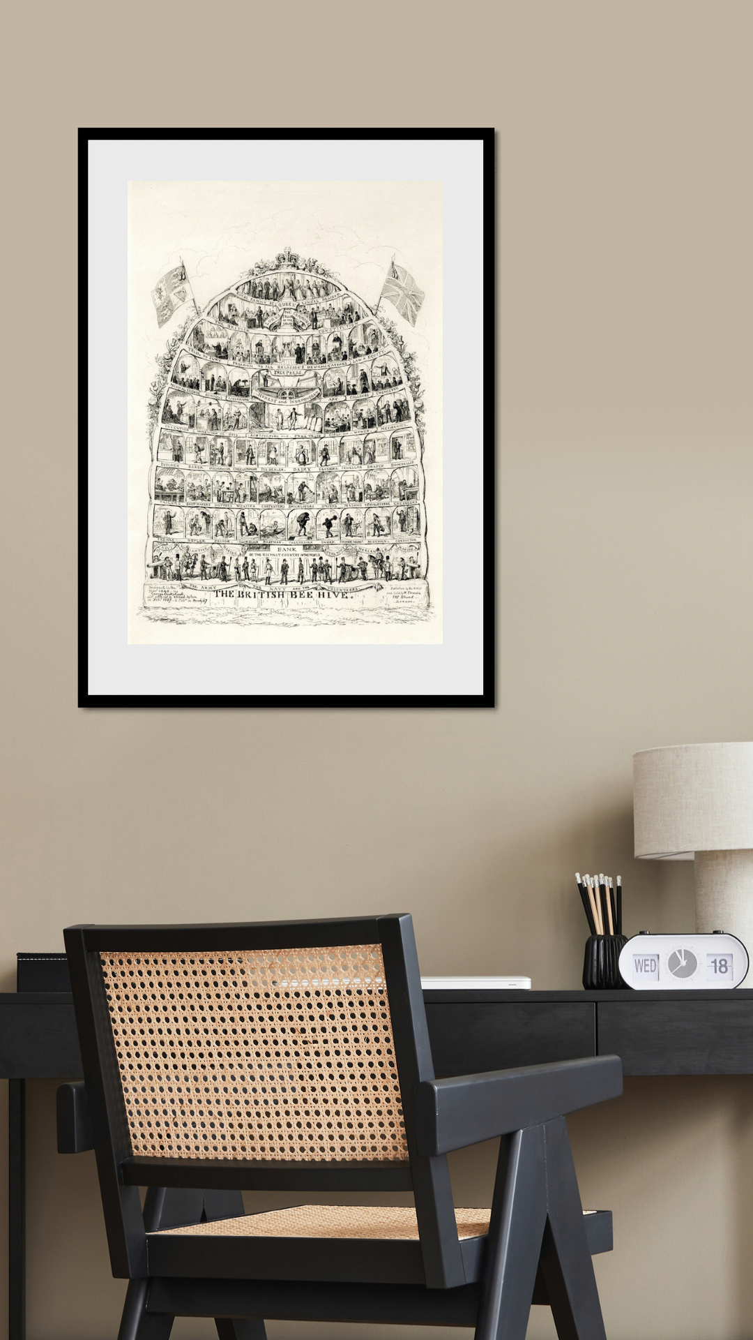 The British Bee Hive Print