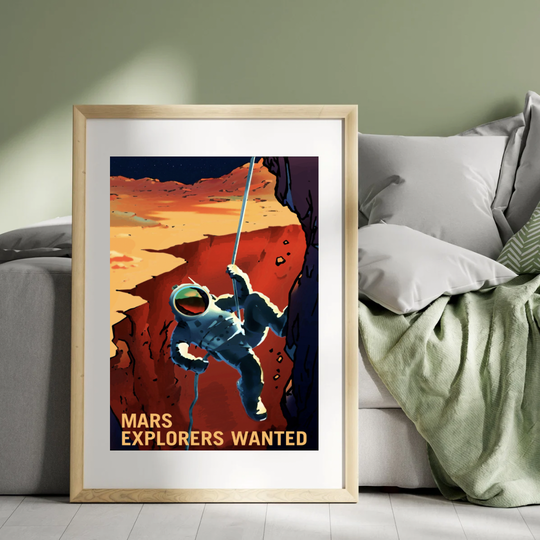 NASA Recruitment, Vintage Style Print