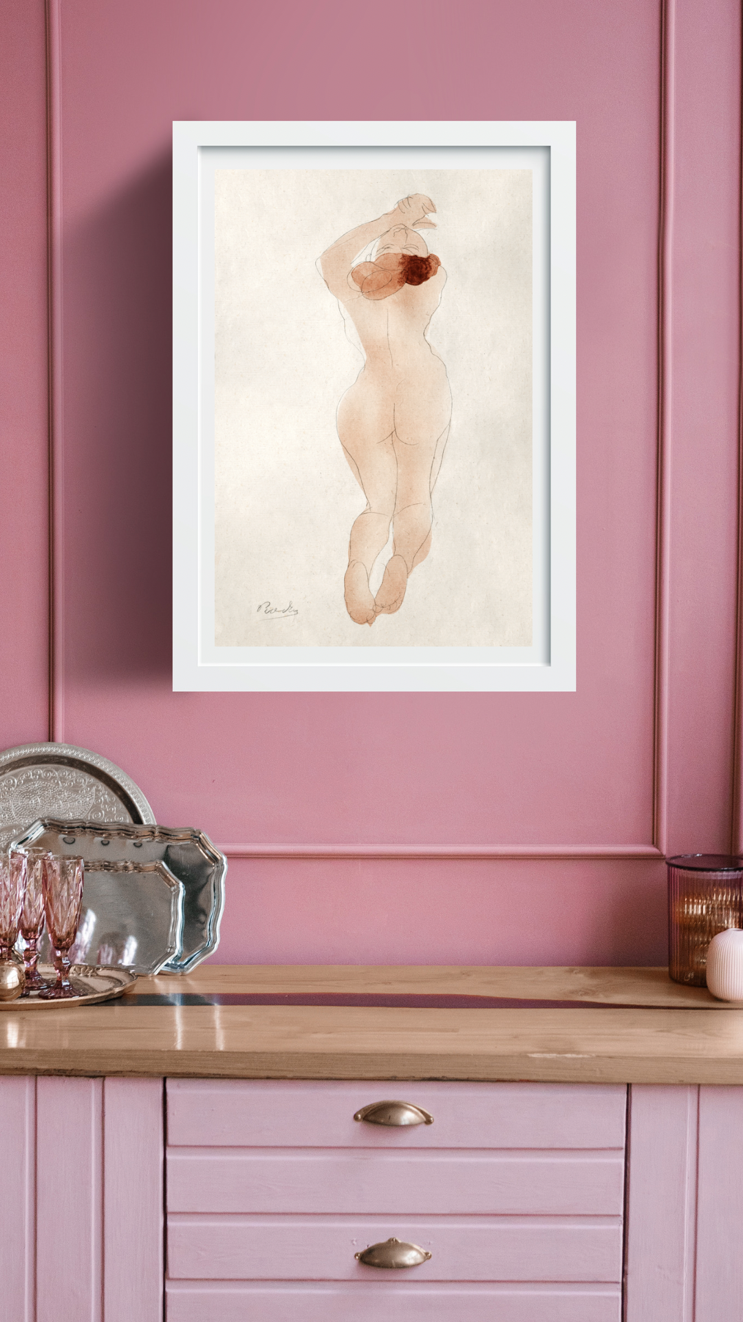 Auguste Rodin, Nude Print