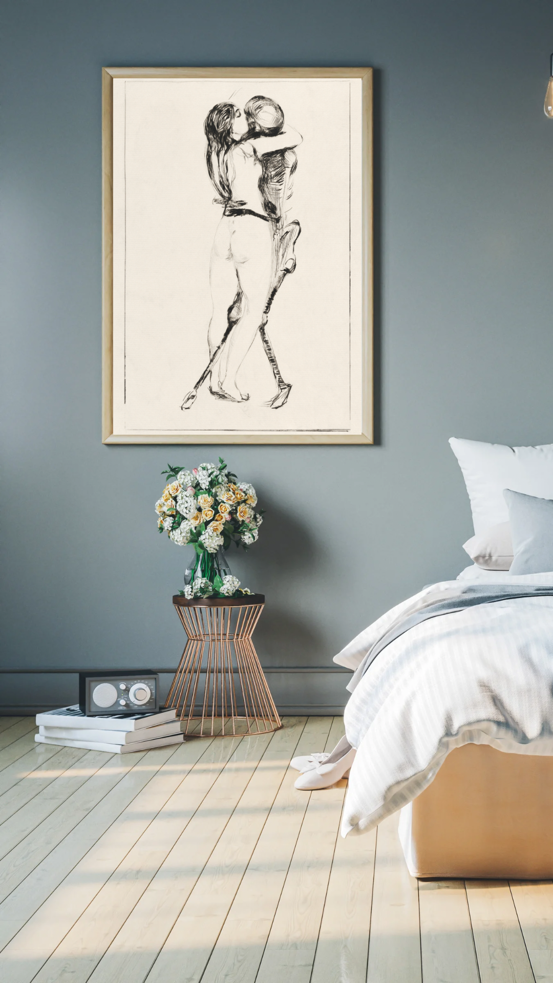 Edvard Munch, Death and the Woman Print