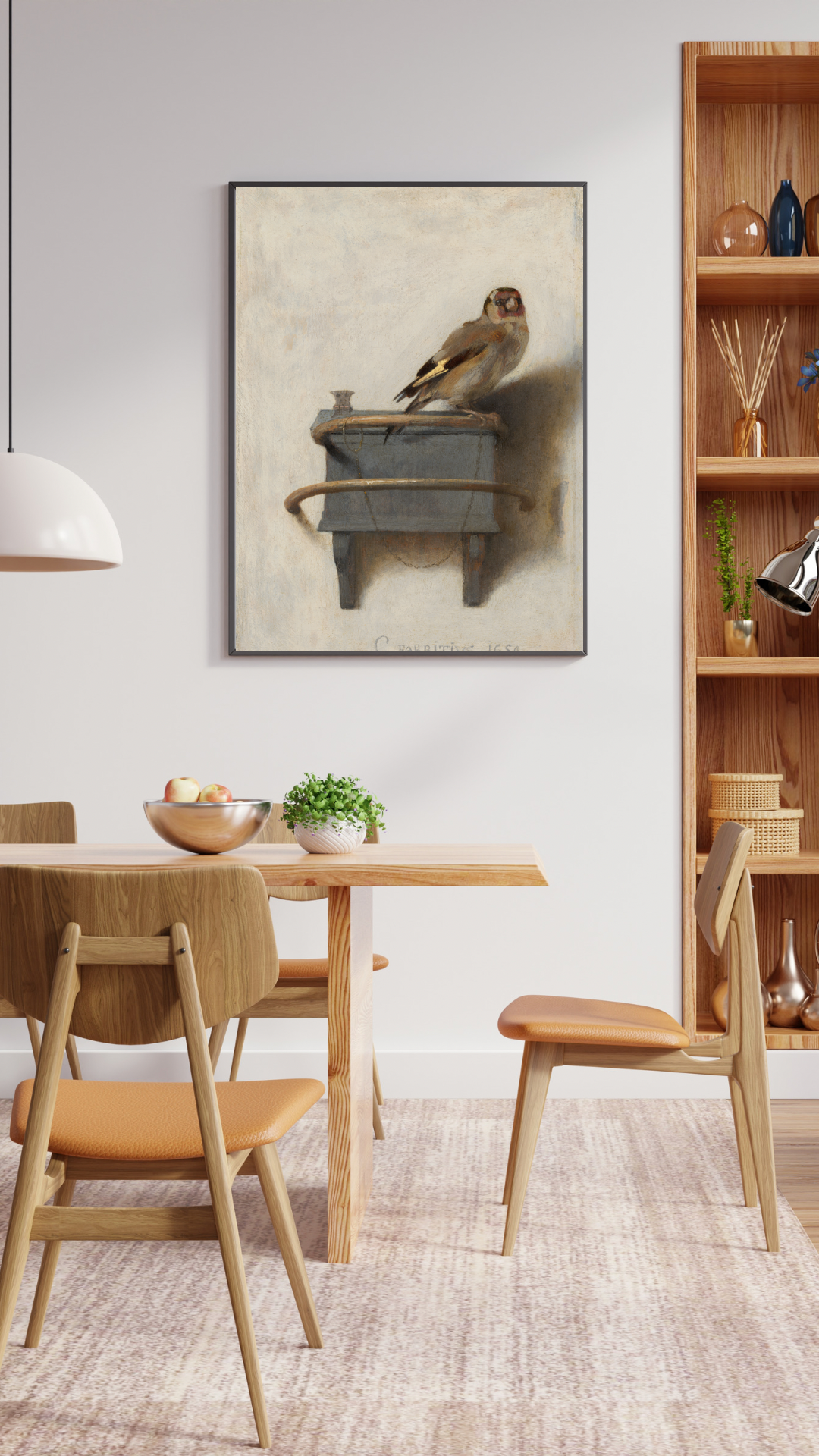 Goldfinch, Carel Fabritius, Antique Bird Print