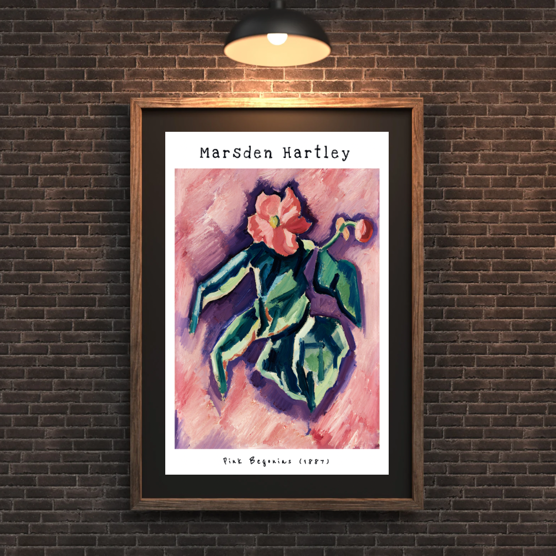 Marsden Hartley Pink Begonias Print