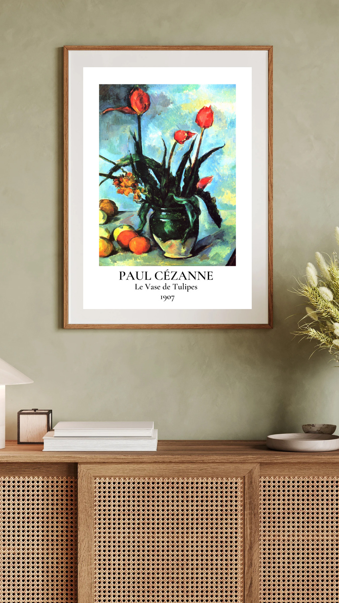 Le Vase de Tulipes Print, Paul Cézanne