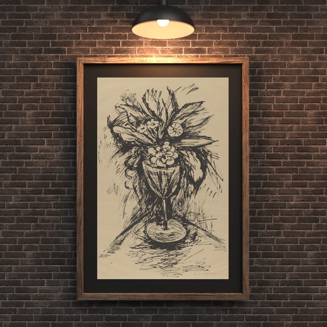 Marsden Hartley Goblet of Flowers Print