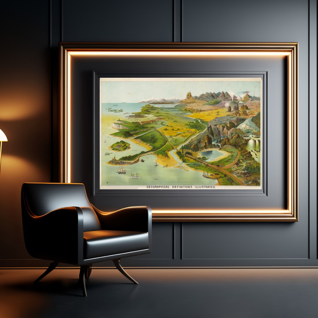 Levi Walter Yaggy - Geographical Definitions Print