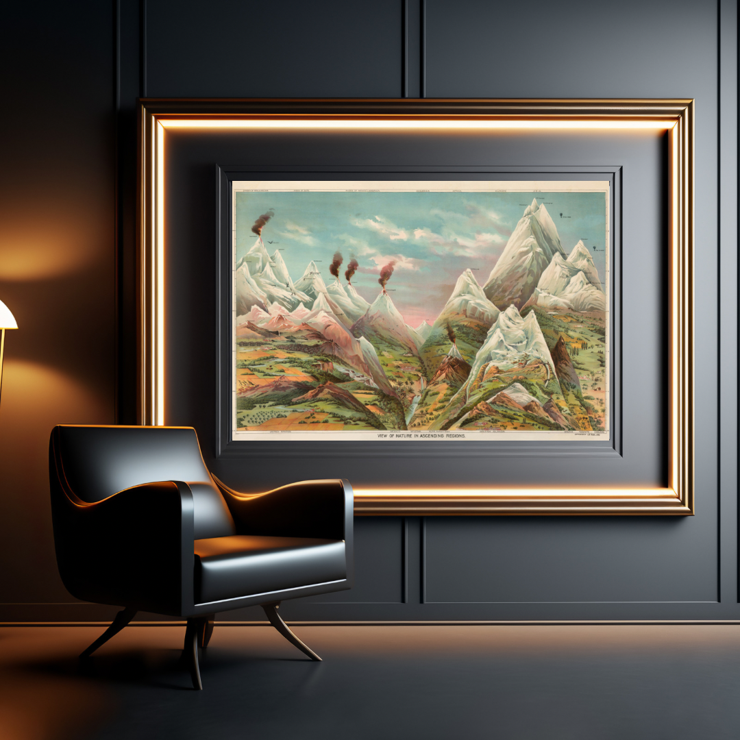 Levi Walter Yaggy, View of Nature in Ascending Regions Print