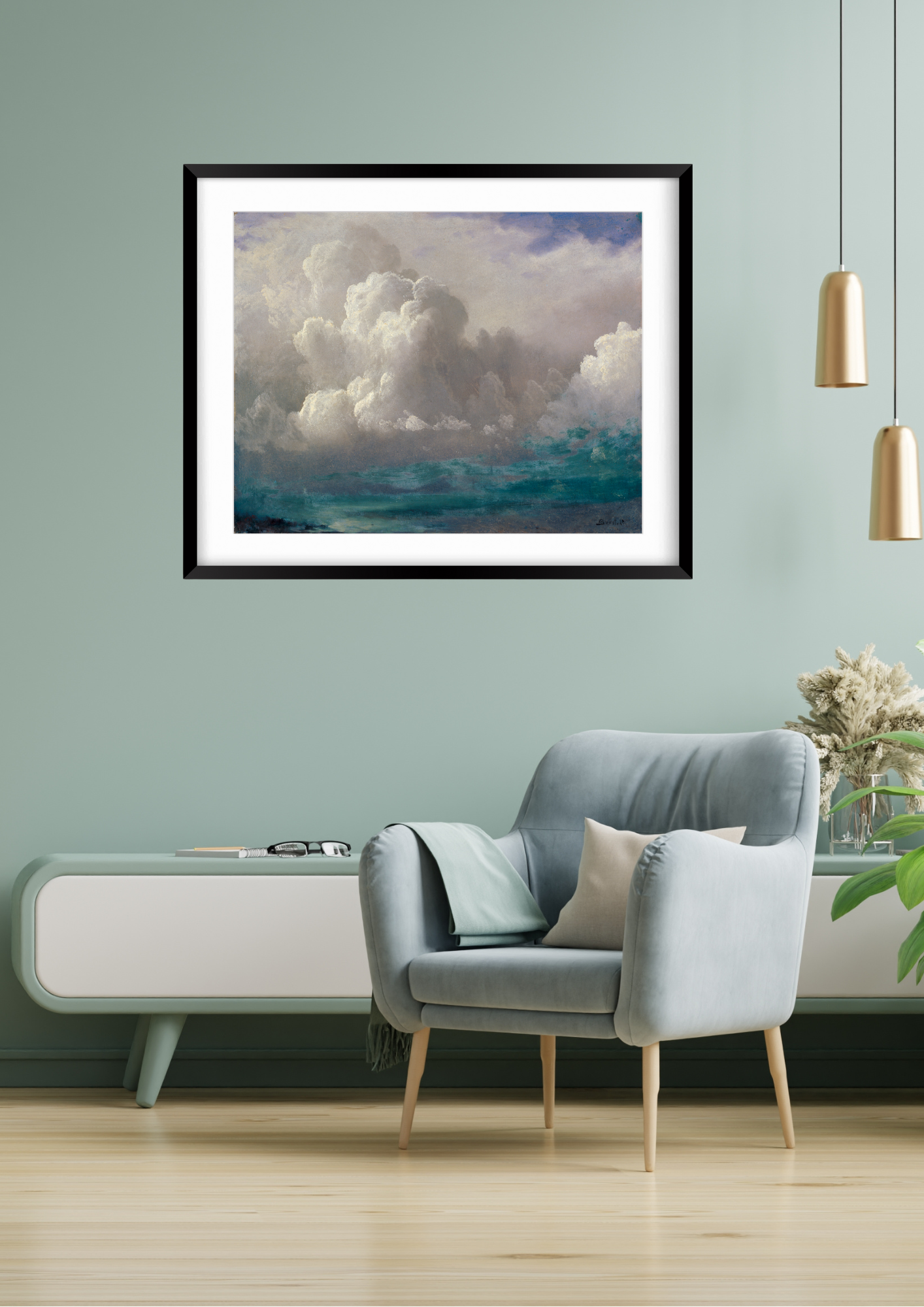 Albert Bierstadt, Storm Clouds Print