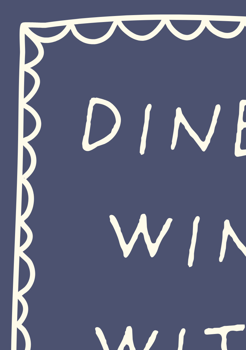 Dine and Wine With Friends Print