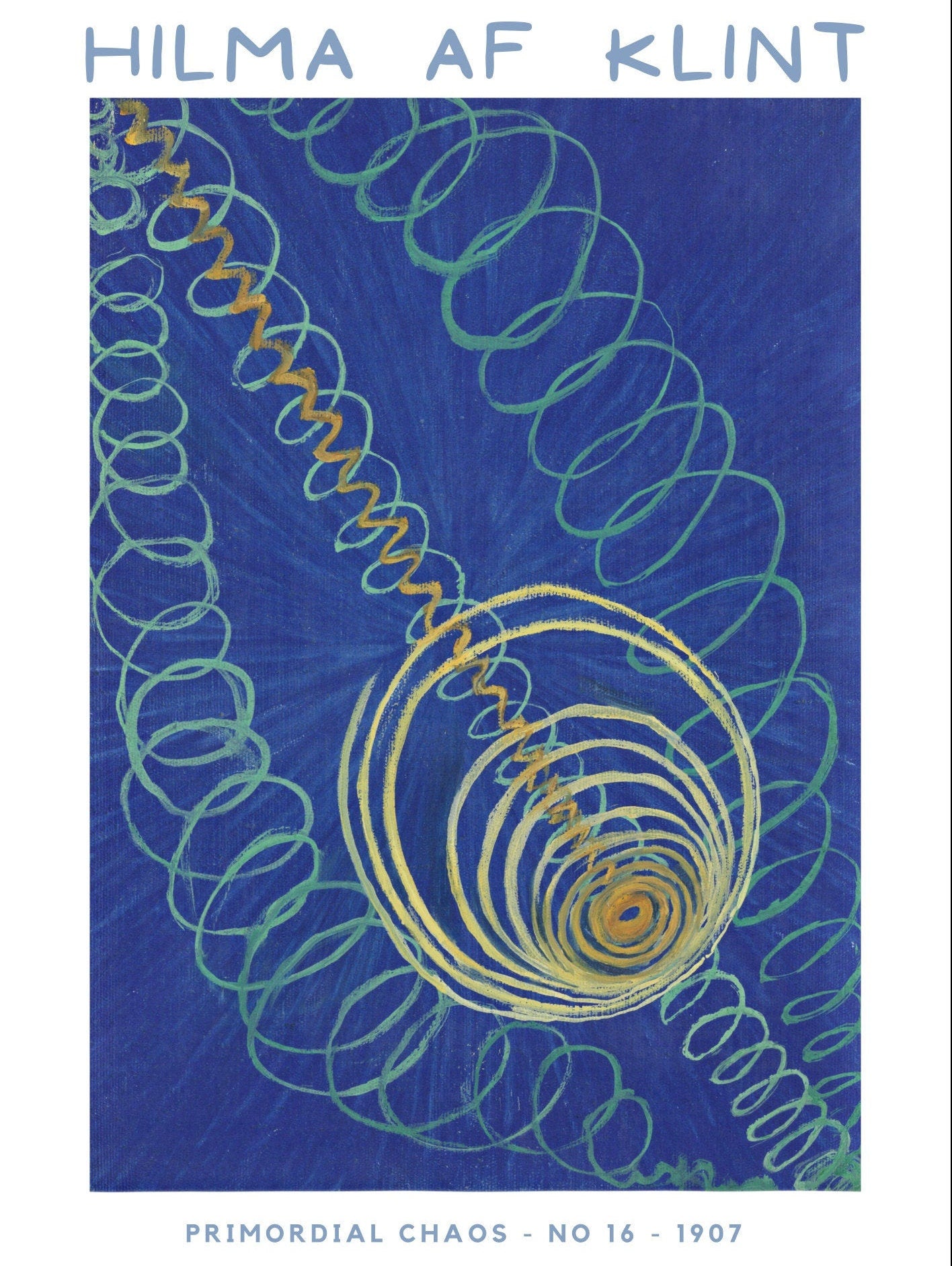 Hilma Af Klint Primordial Chaos Print: Abstract Art Reproduction