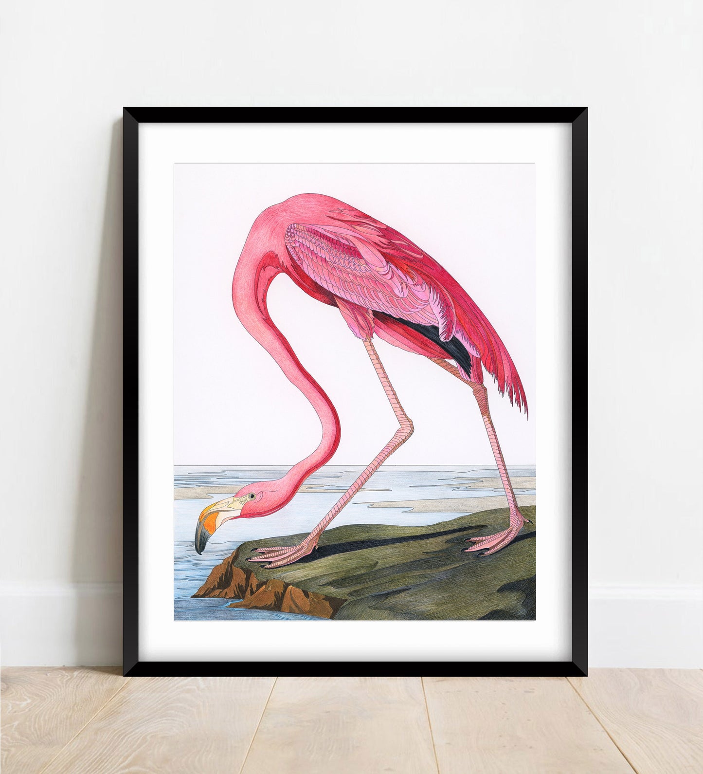 Pink Flamingo Print
