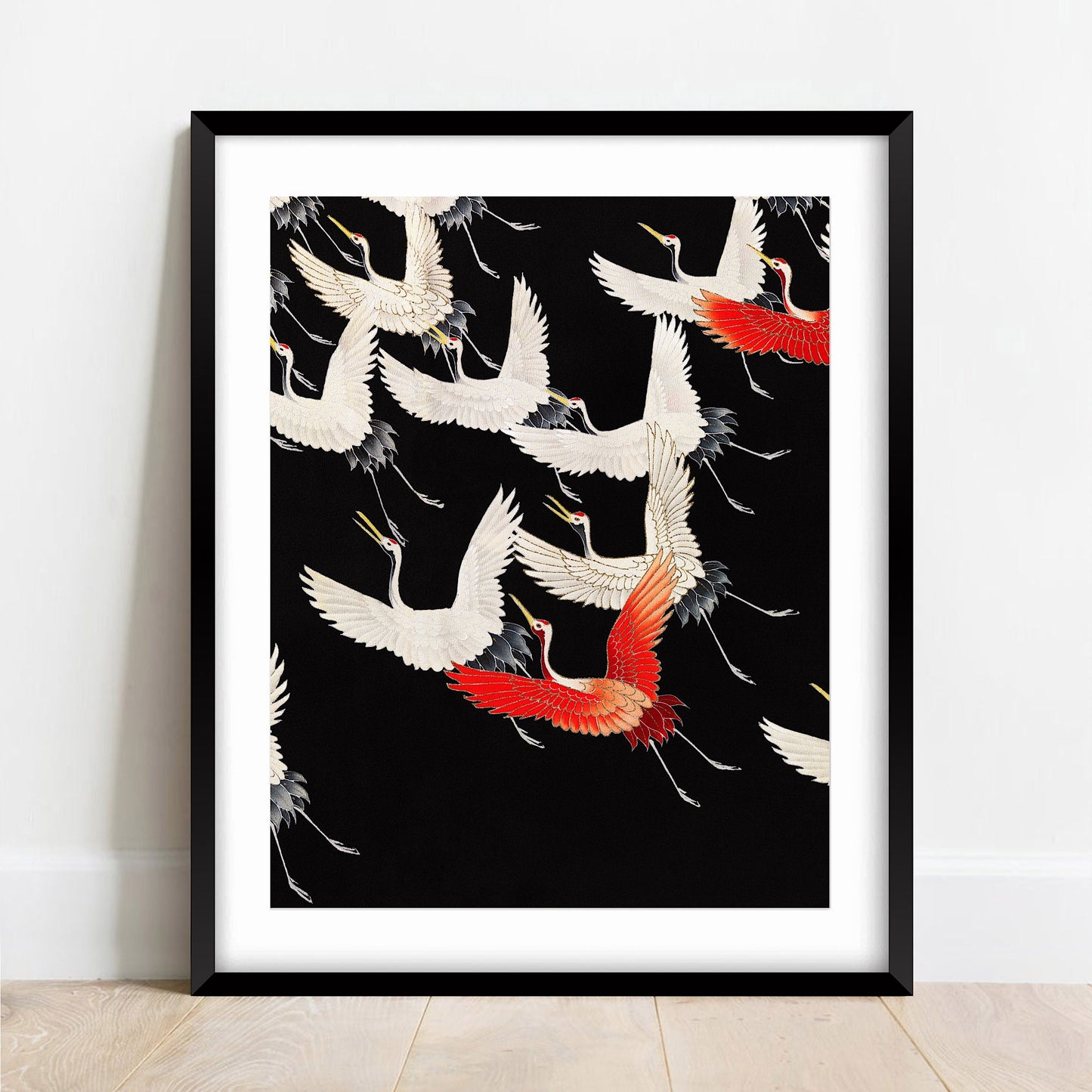 Myriad of Flying Cranes Print