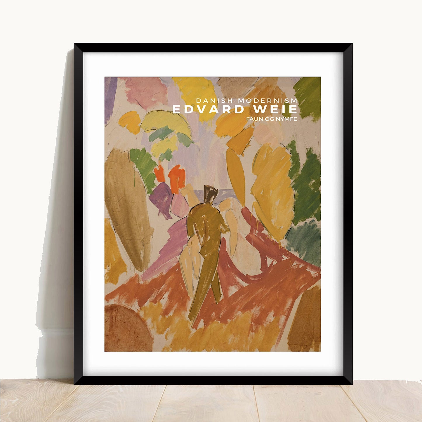 Faun og Nymfe Print, Edvard Weie