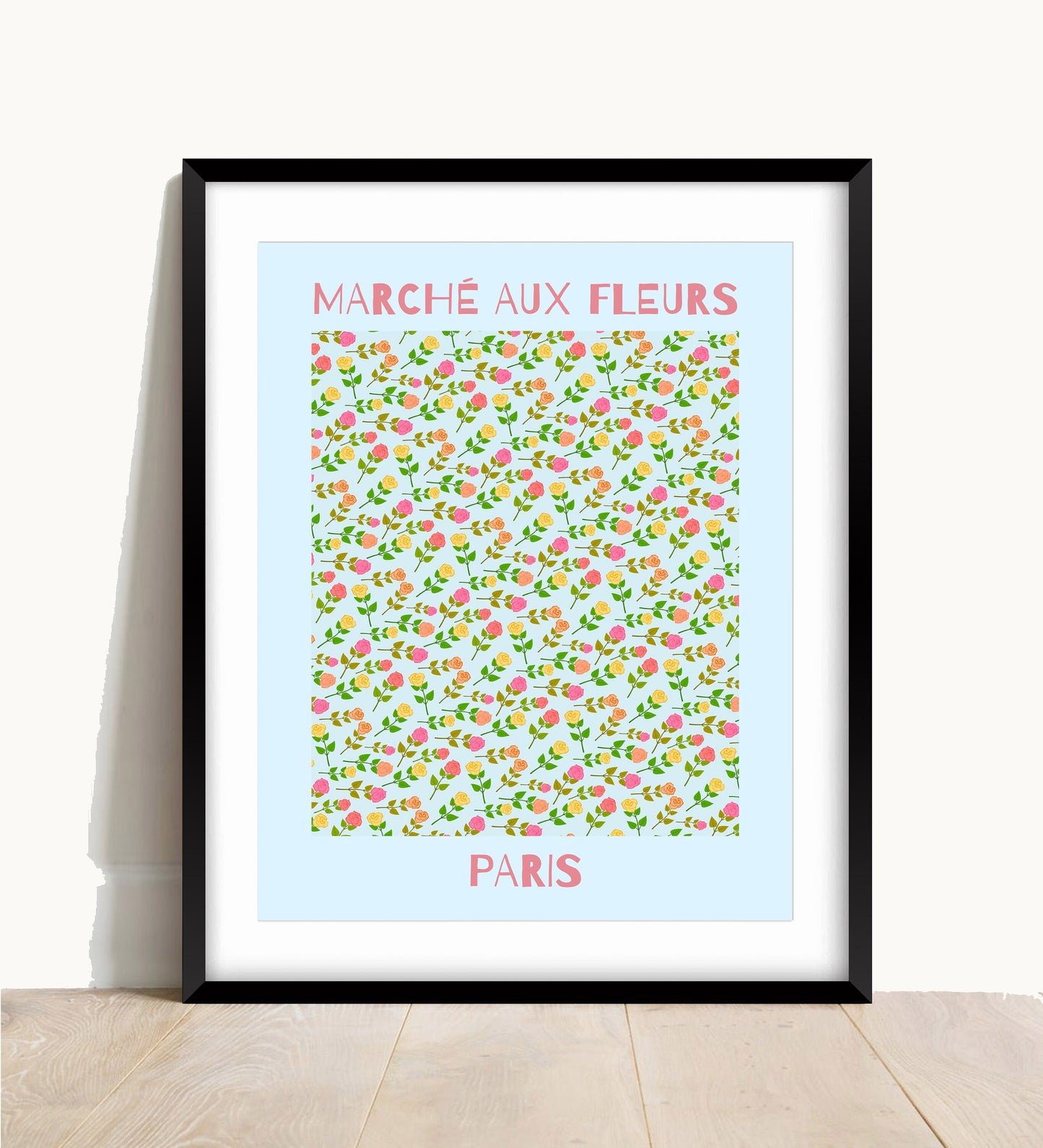 Flower Market, Marché aux Fleurs Print